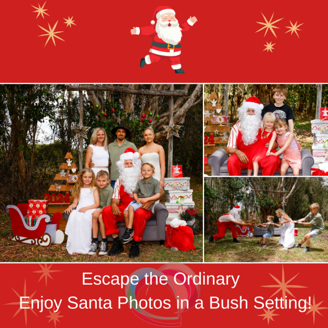 Mackay Santa Photo In a Bush Setting Cherish Artz