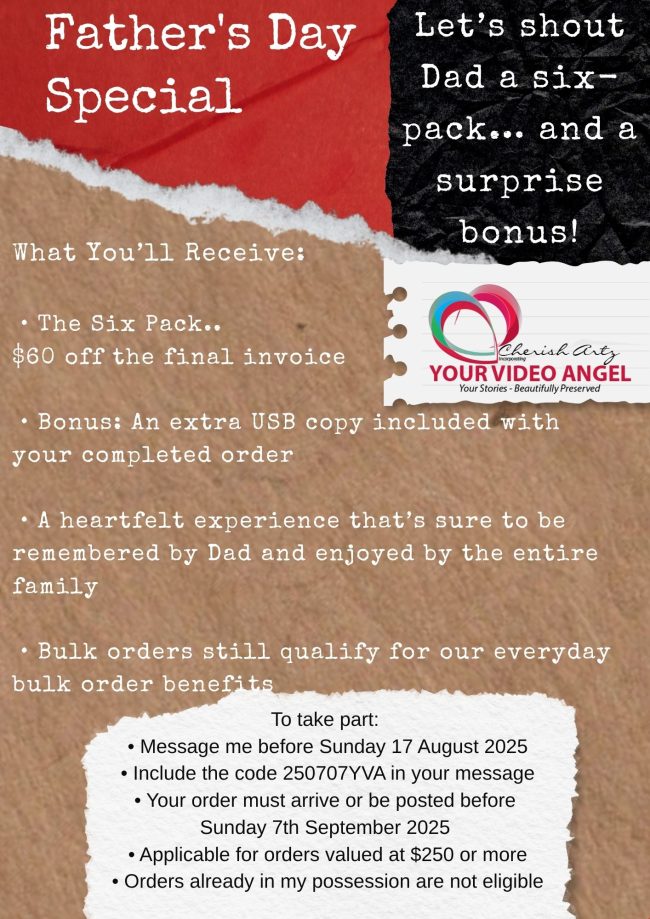 fathers day gift ideas in mackay something different your video angel